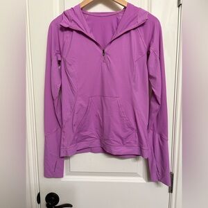Lululemon Pink/Purple dry-fit Long sleeve half zip hoodie